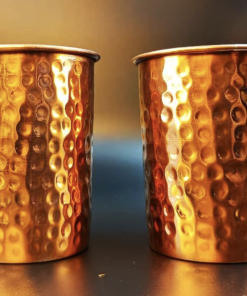 Pure Copper Tumbler Hammered.